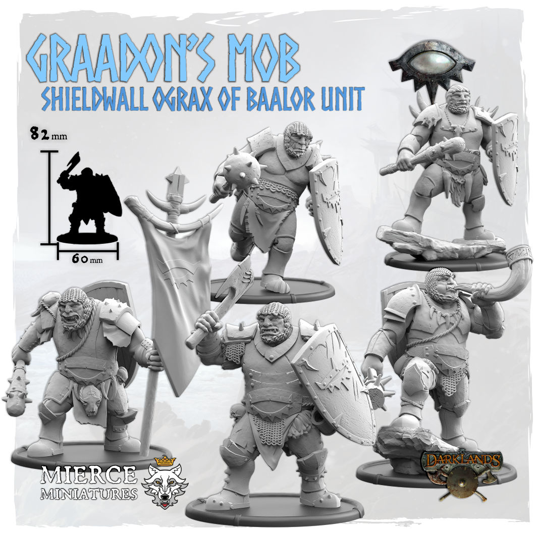 Fomoraic Graadon's Mob, Shieldwall Ograx of Baalor Unit